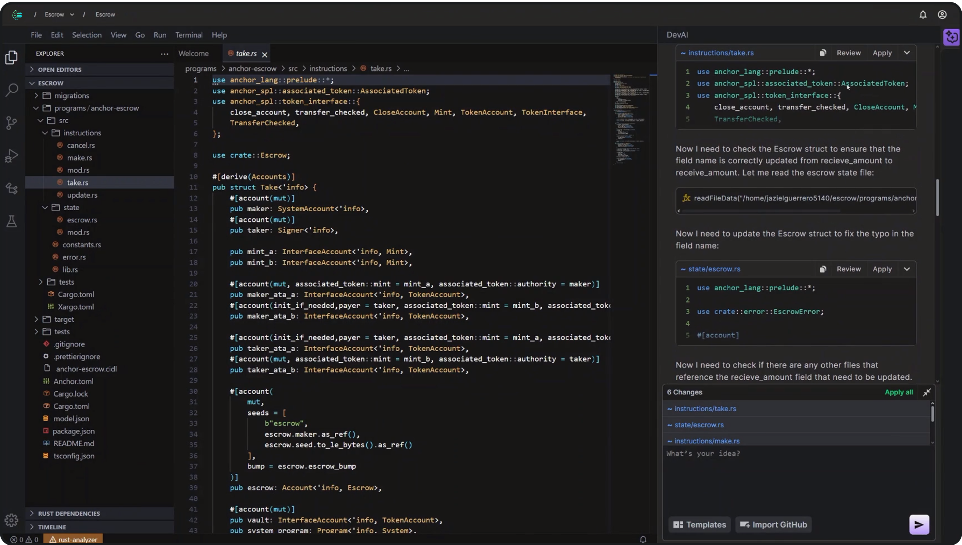 Placeholder for Codana Platform Interface